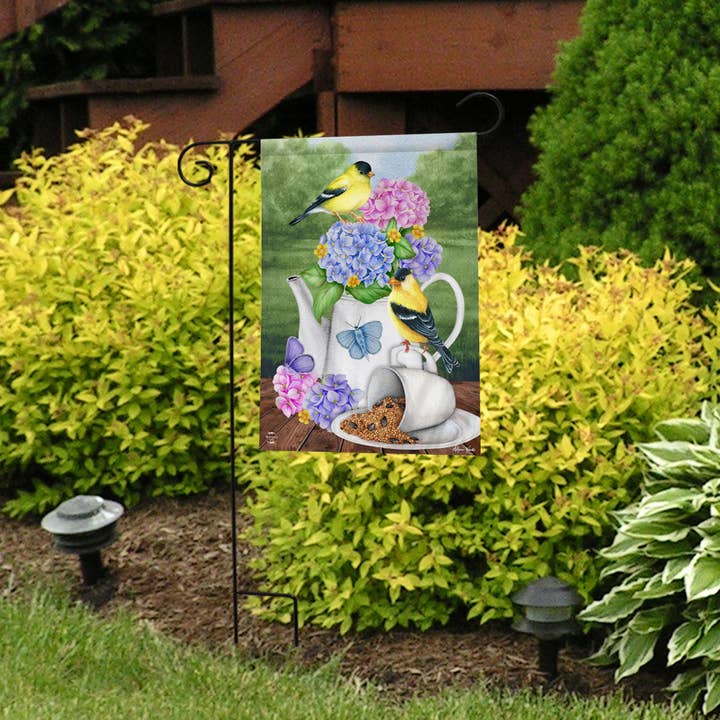 Briarwood Lane - Wholesale Flag - Tea Party Spring Garden Flag 18" x 12.5"