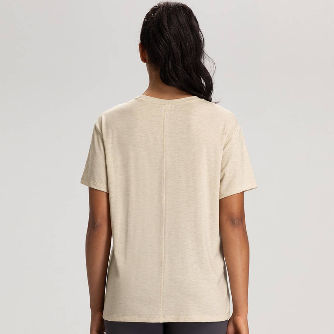 Sodalemon - Wholesale T-Shirt - Women's - Women Wool Breathable Relaxed-Fit Yoga Short-Sleeve T-Shirt13