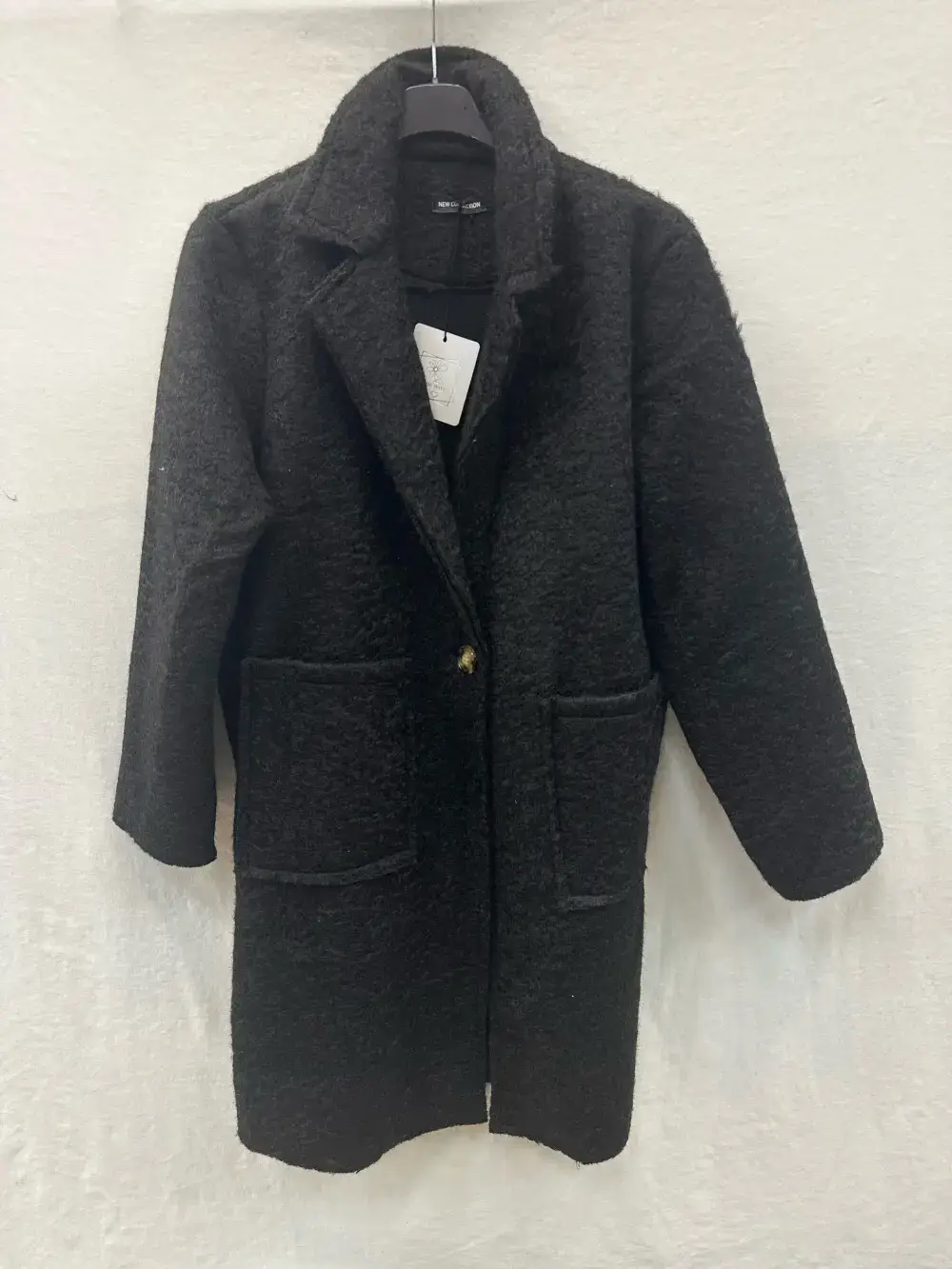 Mimi & Gogo - Wholesale Coat - Women's - Boucle Coats With Two Pockets @10641_MaBouclette5