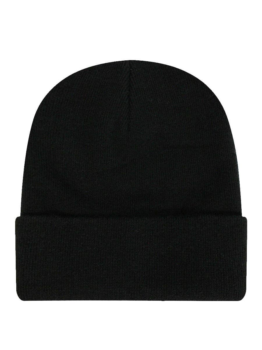 Grindstore – wholesale Beanie – Unisex – Triple Moon Black Beanie1