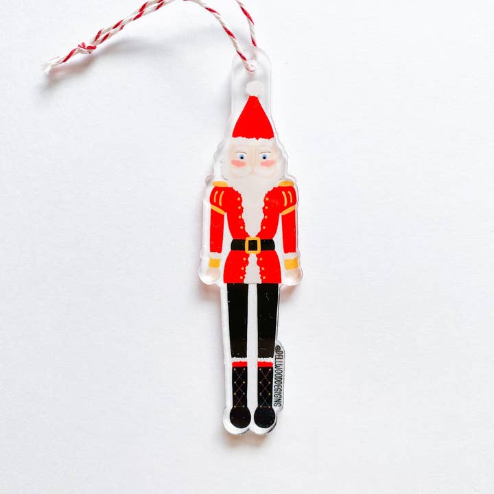 Décoration Casse-Noisette en forme de Père Noël pour la vente par Dellwood Designs