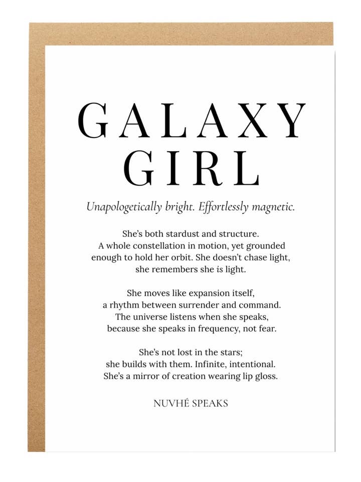 Divine Feminine Empowerment, Spiritual Affirmation Card for wholesale by Nuvhé Speaks