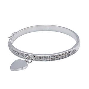 Silver Plated Bangle for wholesale by Beadsworld