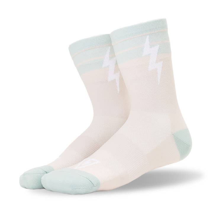 Three Stripe KOM Mid Cooling Socks for wholesale by Voltage LTD