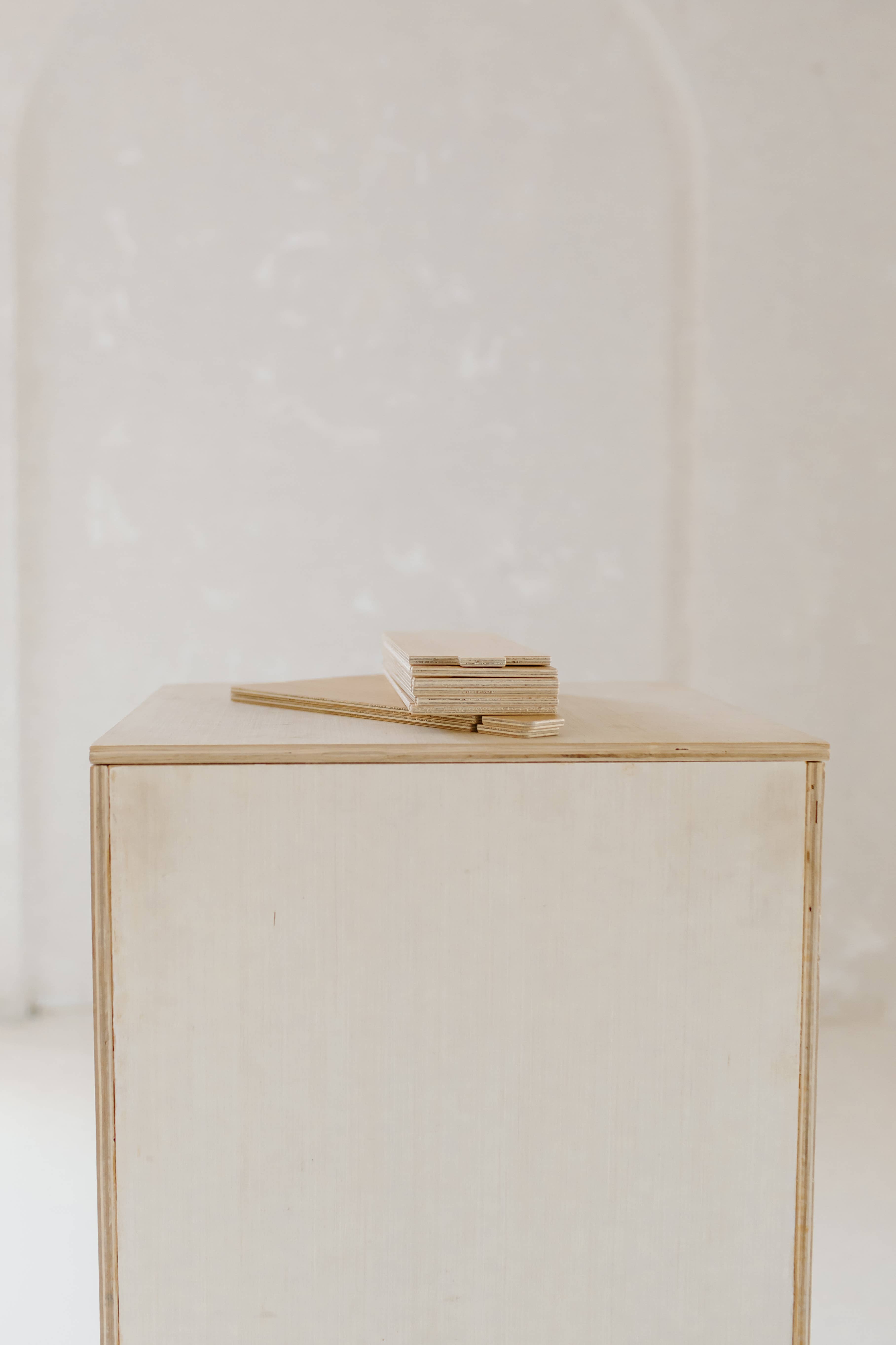 Reminder Nail Polish - Wholesale Display Shelf - 3-Tiered Birch Shelf (13")5