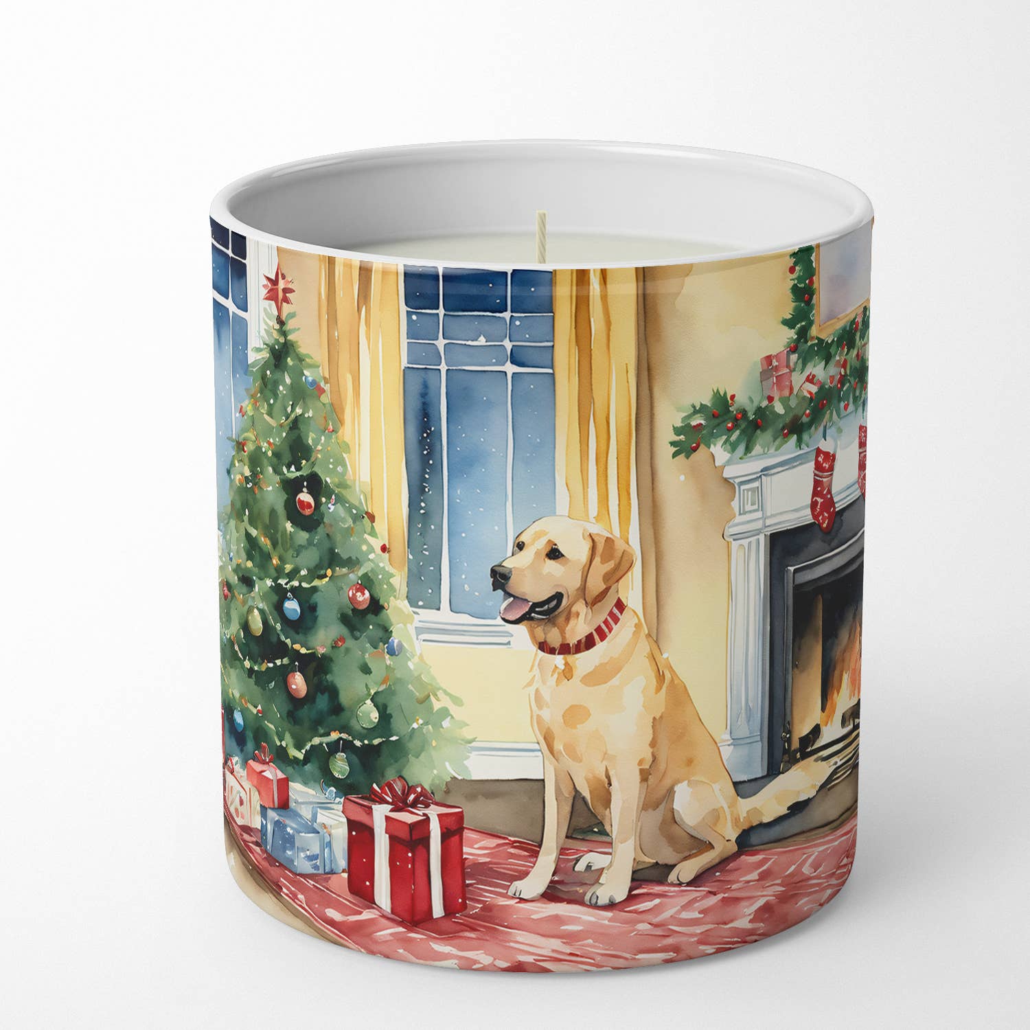 Caroline's Treasures - Wholesale Jar/Filled Candle - Labrador Retriever Cozy Christmas Soy Candle DAC26972