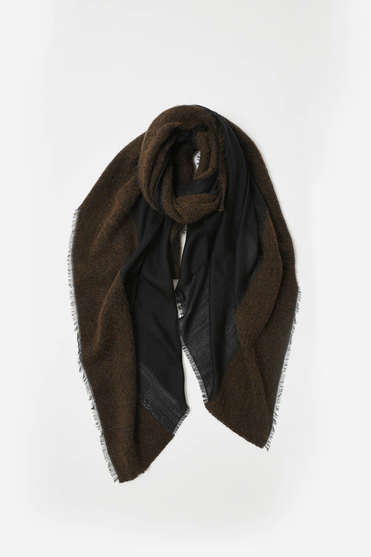 Abstract - Wholesale Scarf - Women's - Wool blend scarf with bouclé details23