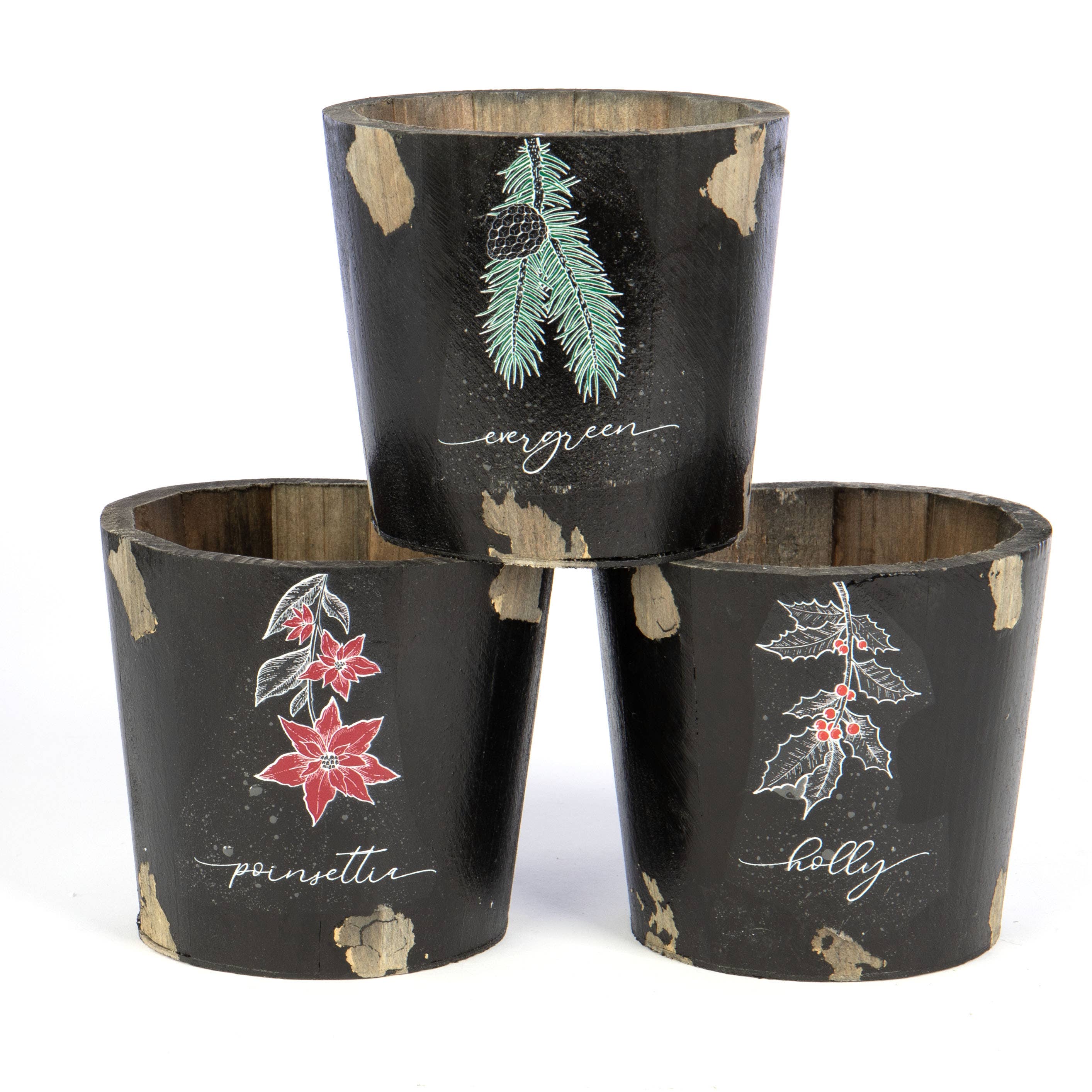 Willow Group - Wholesale Planter Box - RD WOOD PLANTER-3 ASST2