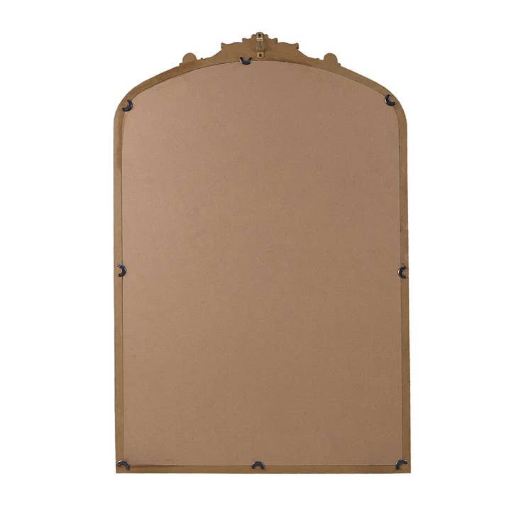 Olliix - Wholesale Wall Mirror - Transitional Beaded Arch Wall Decor Mirror, Gold