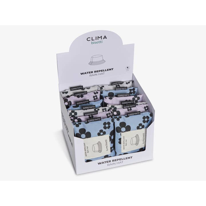 Clima Umbrellas - Wholesale Bucket hat – Women's - Reversible Waterproof Foldable Hat "Flowers" With Bag.4