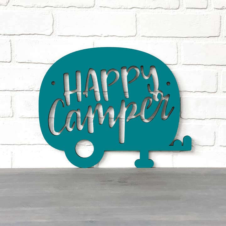 Happy Camper (Drop Font) for wholesale by Spunky Fluff