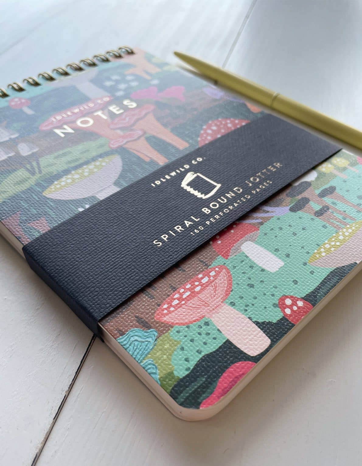 Idlewild Co. – wholesale Notebook – Spiral Jotter | Mushroom Heaven1