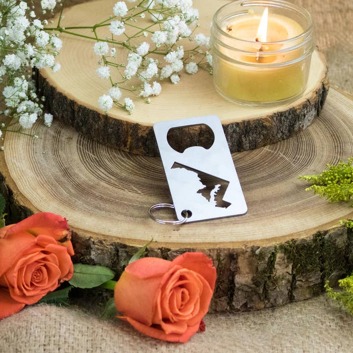 Iron Maid Art - Wholesale Bottle/Wine Opener - Maryland State Stainless Steel Beer Bottle Opener Gift Bar5