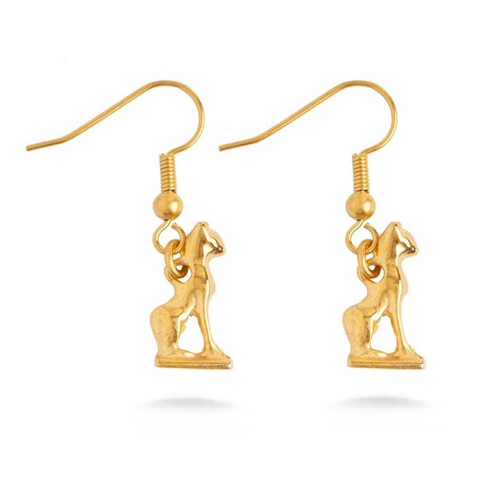 Egyptian Bastet Cat Earrings for wholesale by Discoveries, Inc.