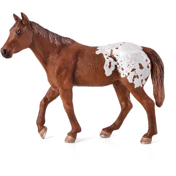 Mojo Appaloosa Stallion Chestnut Blanket Horse Figurine for wholesale by Mojo