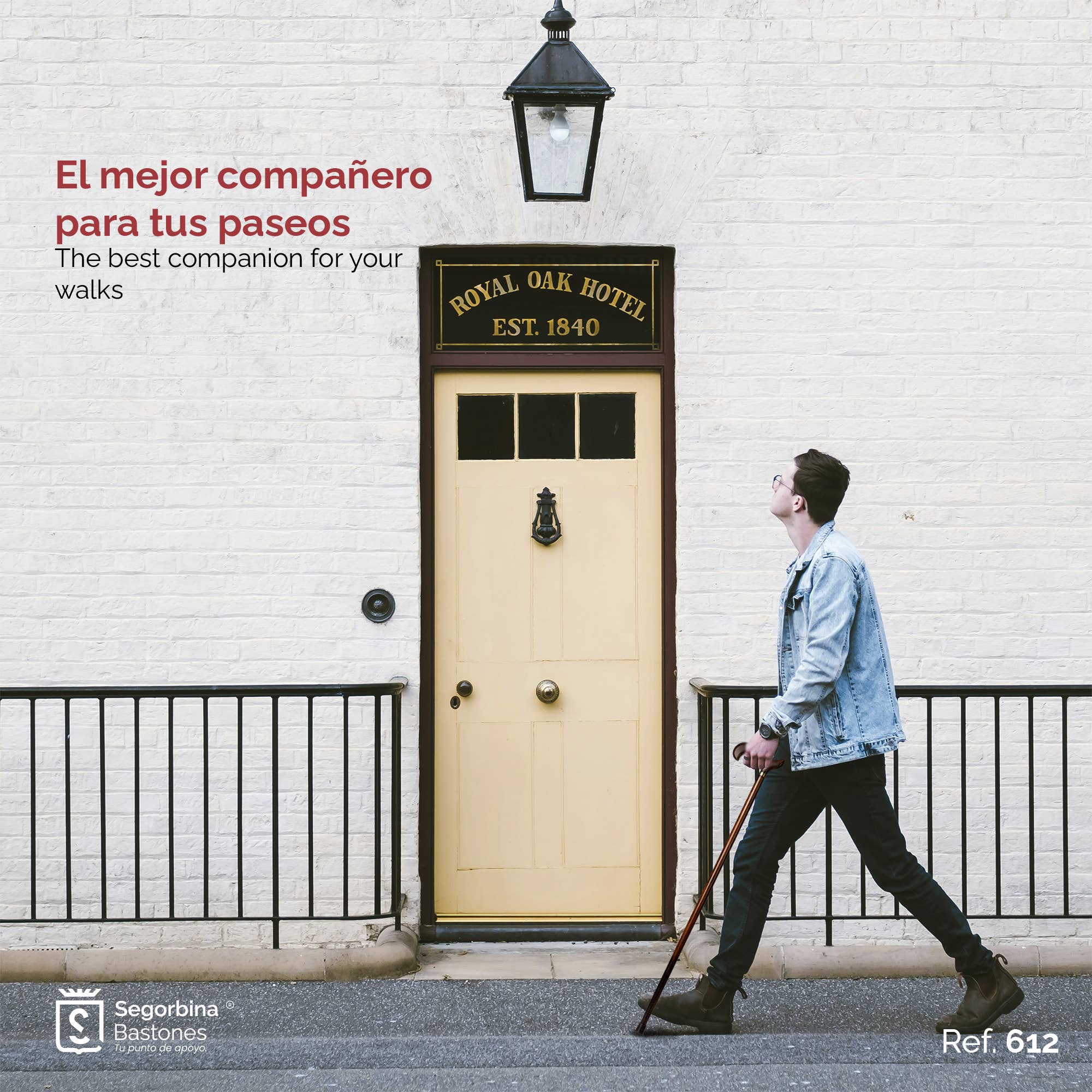 Segorbina BASTONES - Vente Accessoires de sport - Canne avec poignée en bois et bâton en bois de hêtre3