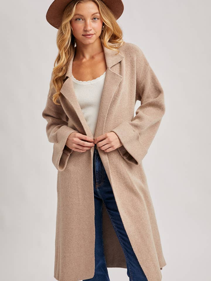 Bluivy - Venta al por mayor Gabardina - Mujer - Gabardina de punto oversize fácil de llevar17