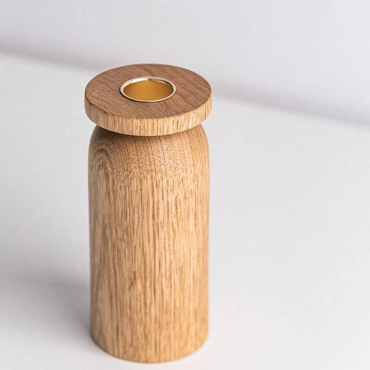 Le Tenon et la Mortaise - Wholesale Candle Holder - Butternut Wood Candle Holder - Lighthouse