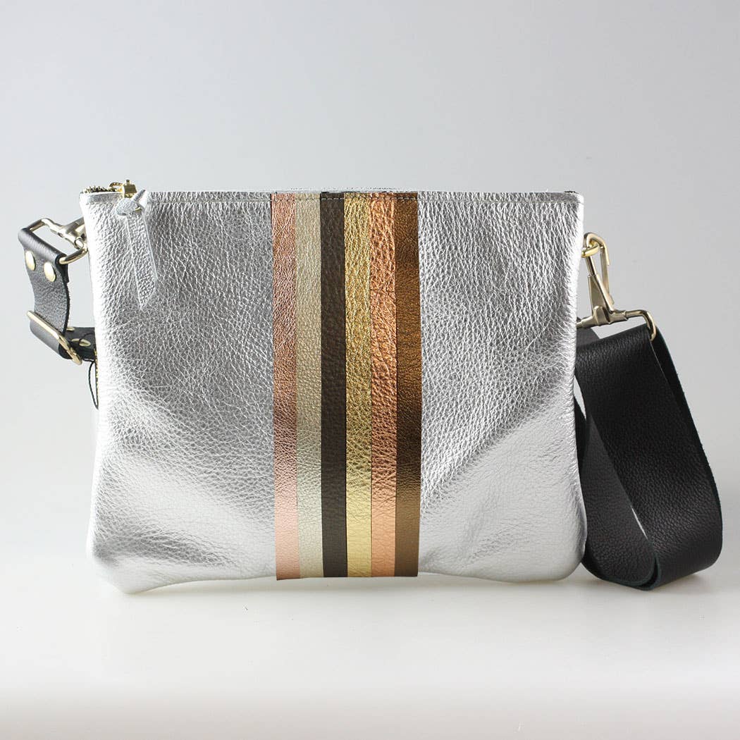 Zina Kao Exclusives – wholesale Crossbody bag – Women's – The Neutral Stripe Taylor Crossbody1