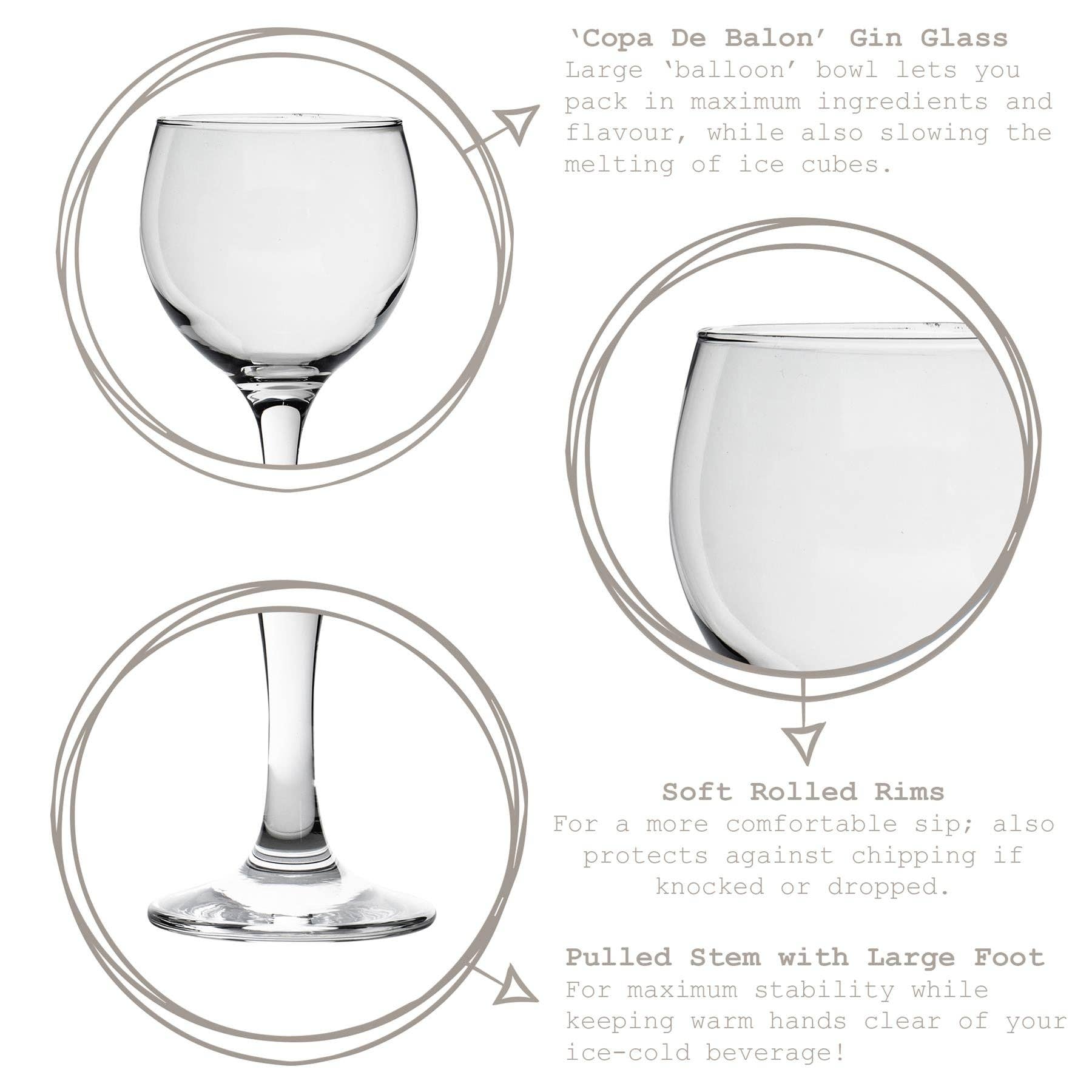 Rinkit Ltd - Wholesale Cocktail/Liquor Glass - 645ml Misket Gin & Tonic Glass - By LAV4