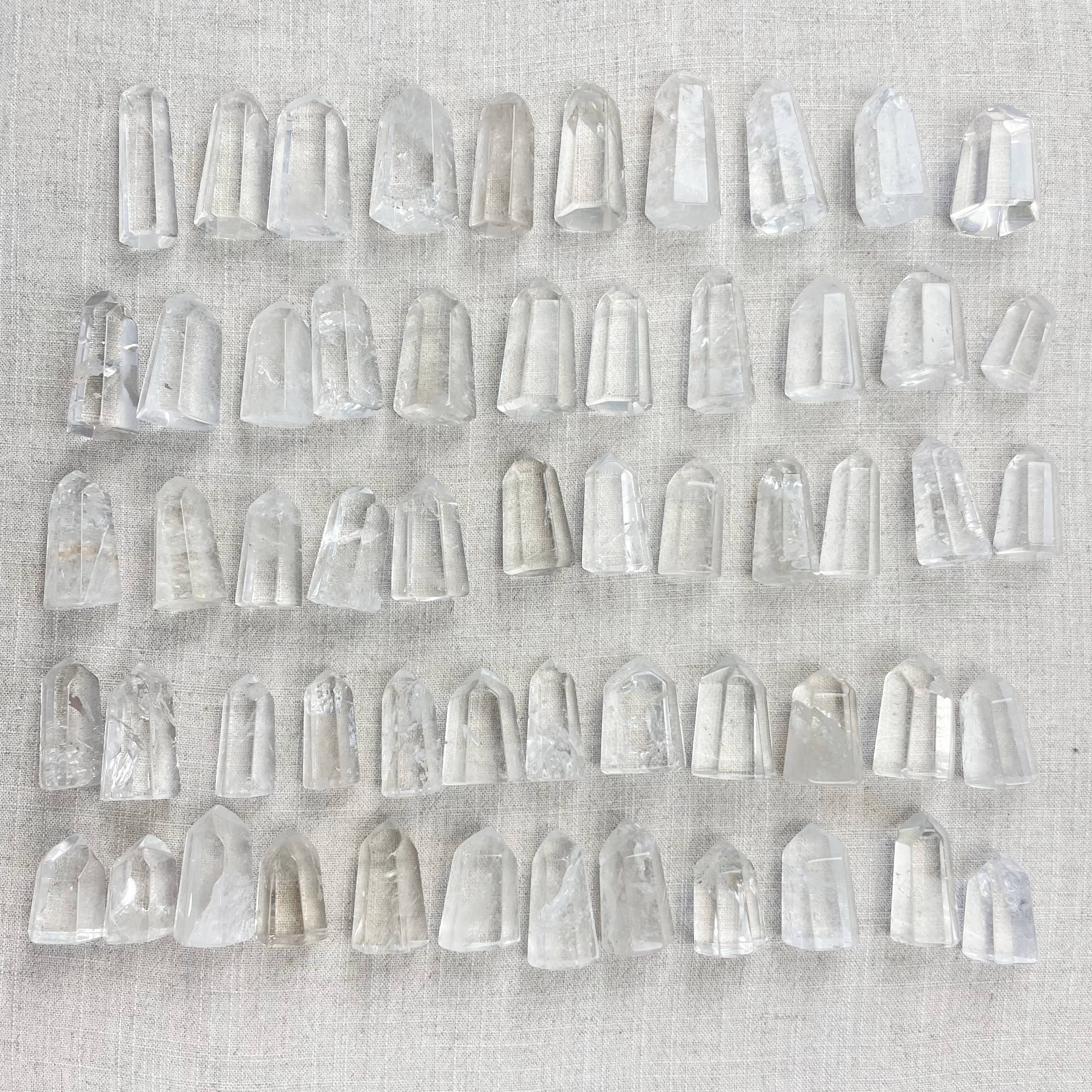 Ewelina Pas Jewelry - Wholesale Spirituele steen/kristal - Mini heldere kristalkwarts torens1