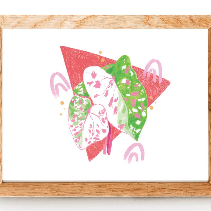 Caladium Print for wholesale by Livvy Rose Studio
