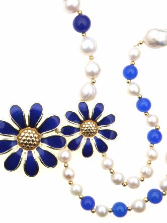 COLLANA (3835) FIORI22 S/S A CLASSIC MICROFUS ENAMEL per la vendita all'ingrosso da parte di Graziella Braccialini