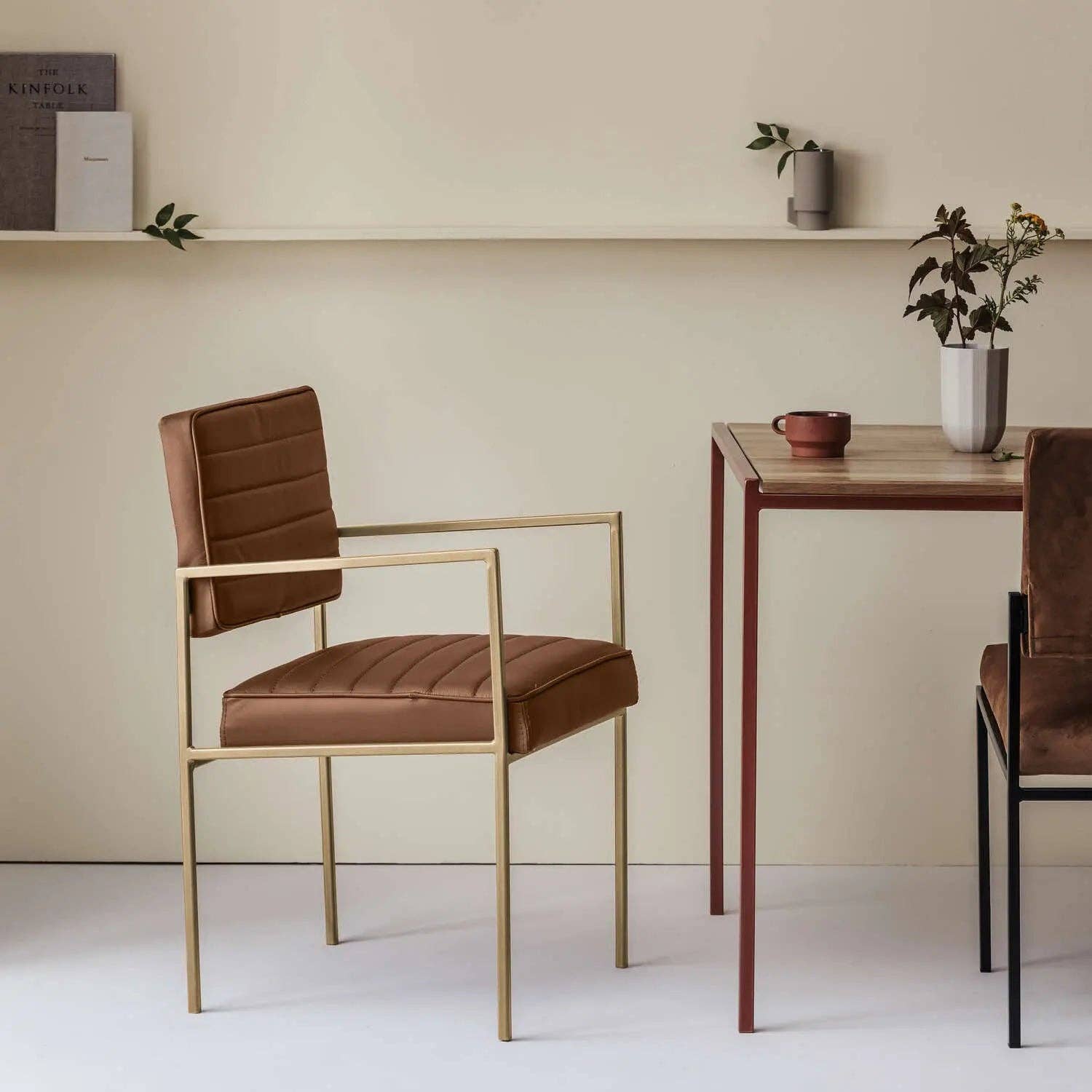 Sternzeit Design - Wholesale Chair - Cube Esstischstuhl mit Armlehnen - Leder31