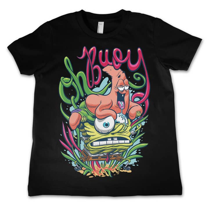 Hybris Production AB - Venta al por mayor Camiseta serigrafiada - Niños - Camiseta infantil Bob Esponja Oh Boy
