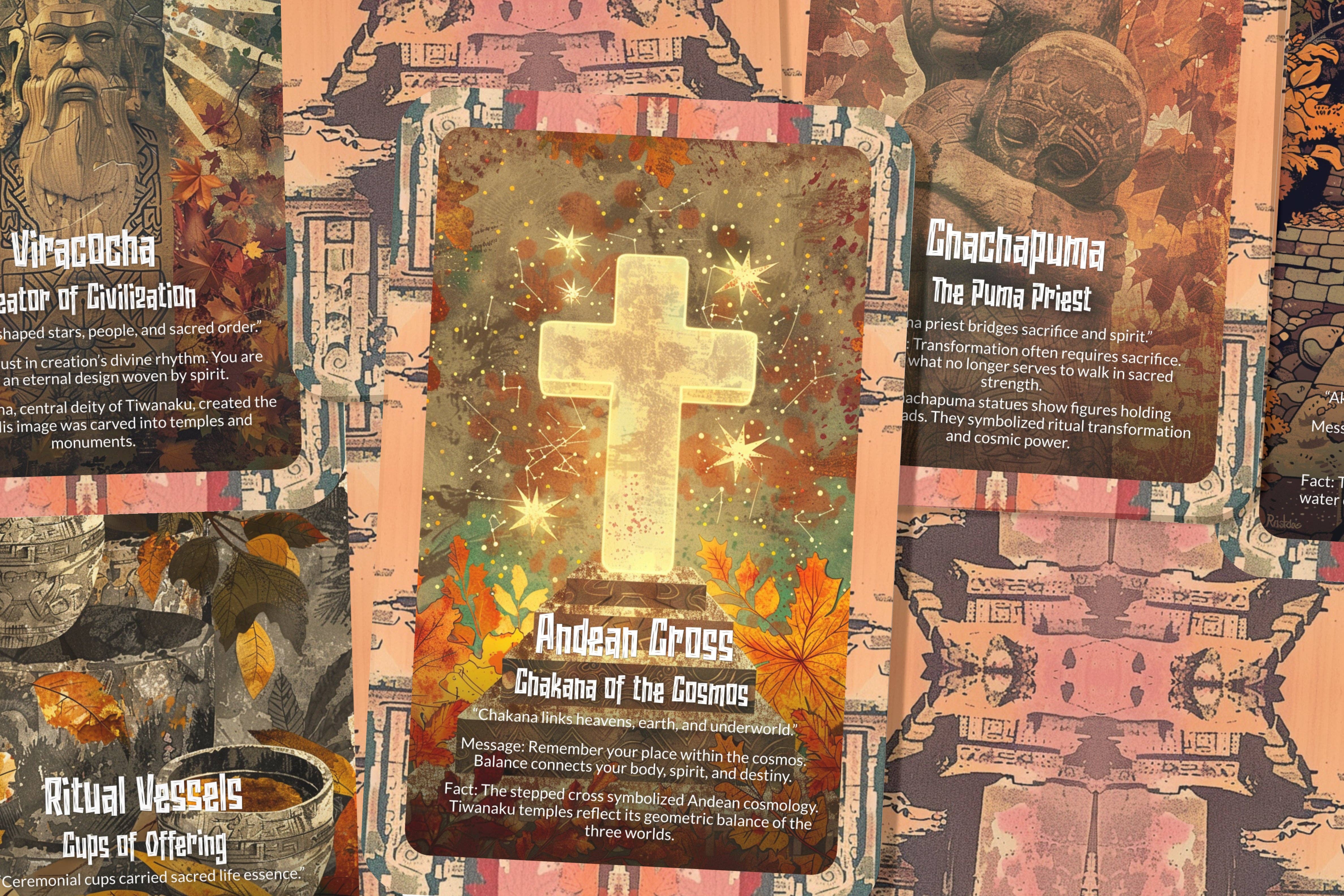 Ibiza Tarot USA - Wholesale Tarot Cards - Oracle of Tiwanaku: Lost Civilization Deck – 22 Cards2