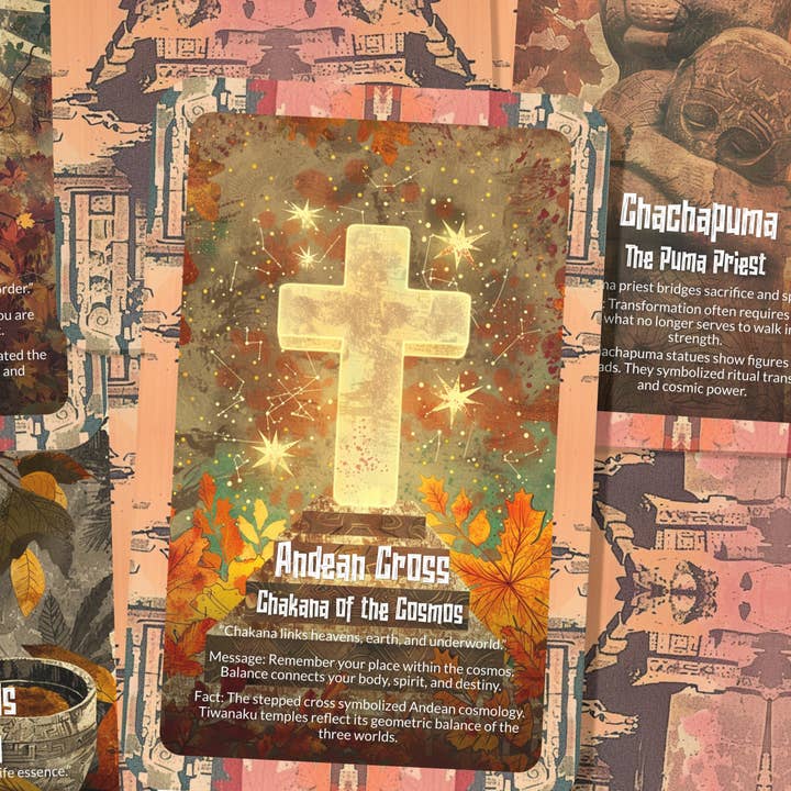 Ibiza Tarot USA - Wholesale Tarot Cards - Oracle of Tiwanaku: Lost Civilization Deck – 22 Cards2