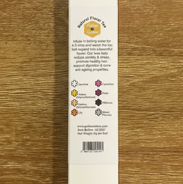 Pollen Sisters - Vendita all'ingrosso Tè sfusi - Tè Fiorito in Fiore - 4 sfere6
