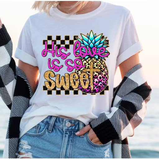 Hans kärlek är så söt T-shirt, Sommar tro sweatshirt för wholesale av NVC Ecommerce LLC