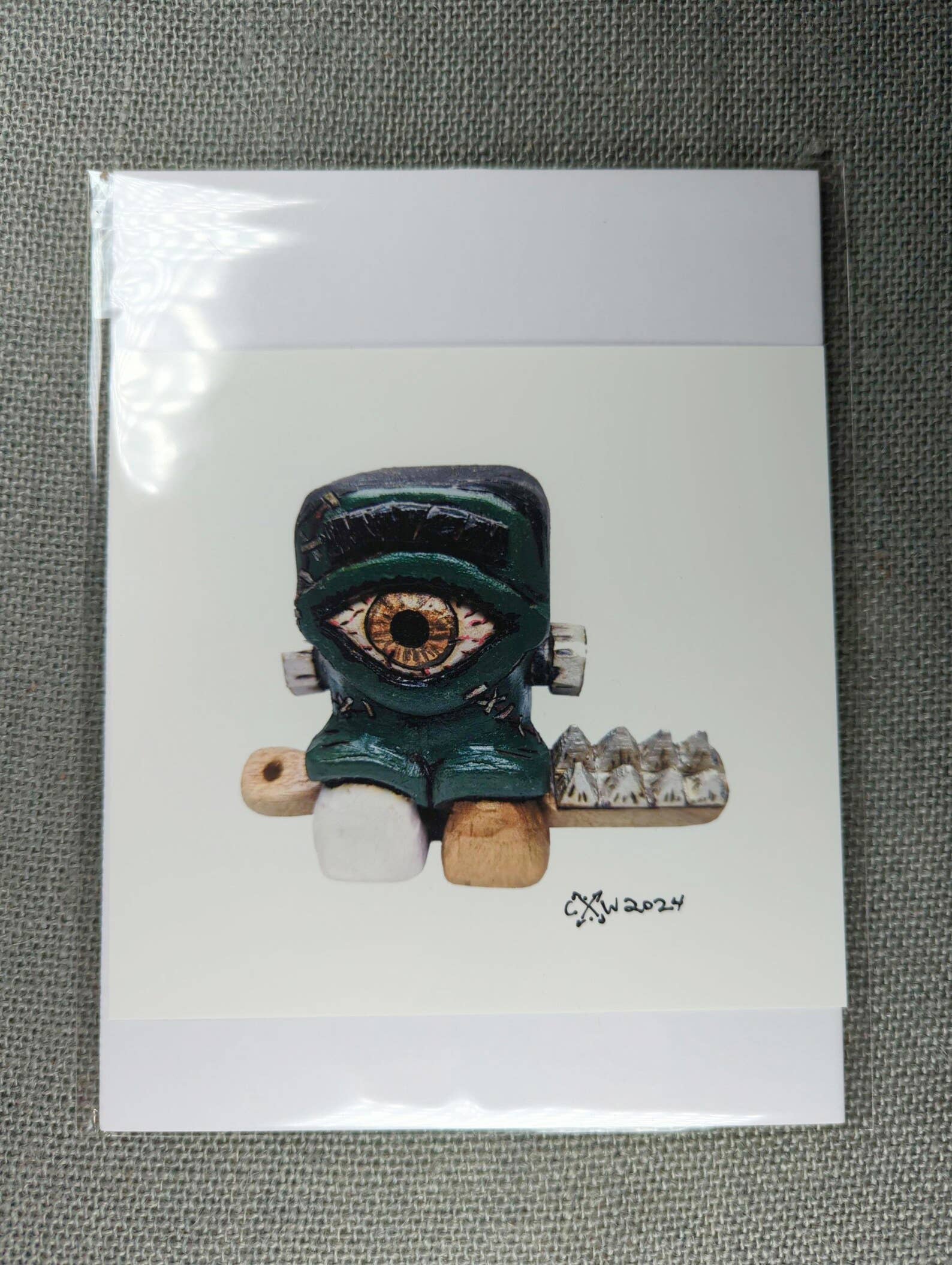 Chaos Woods - Wholesale Art Print - Frankenstein's Monster print - Cyclops with a toothbrush7