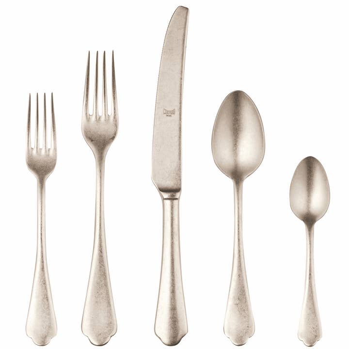Cutlery Set 5pcs Dolce Vita Pewter Champagne for wholesale by Mepra SPA