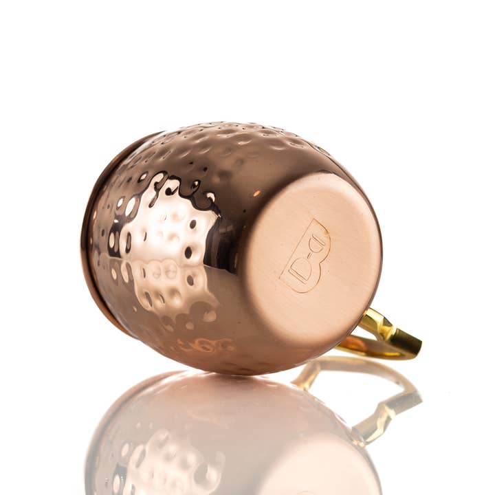 Bull in China - Wholesale Cocktail/liquor glass - Solid Copper Hammered Mule Mug2