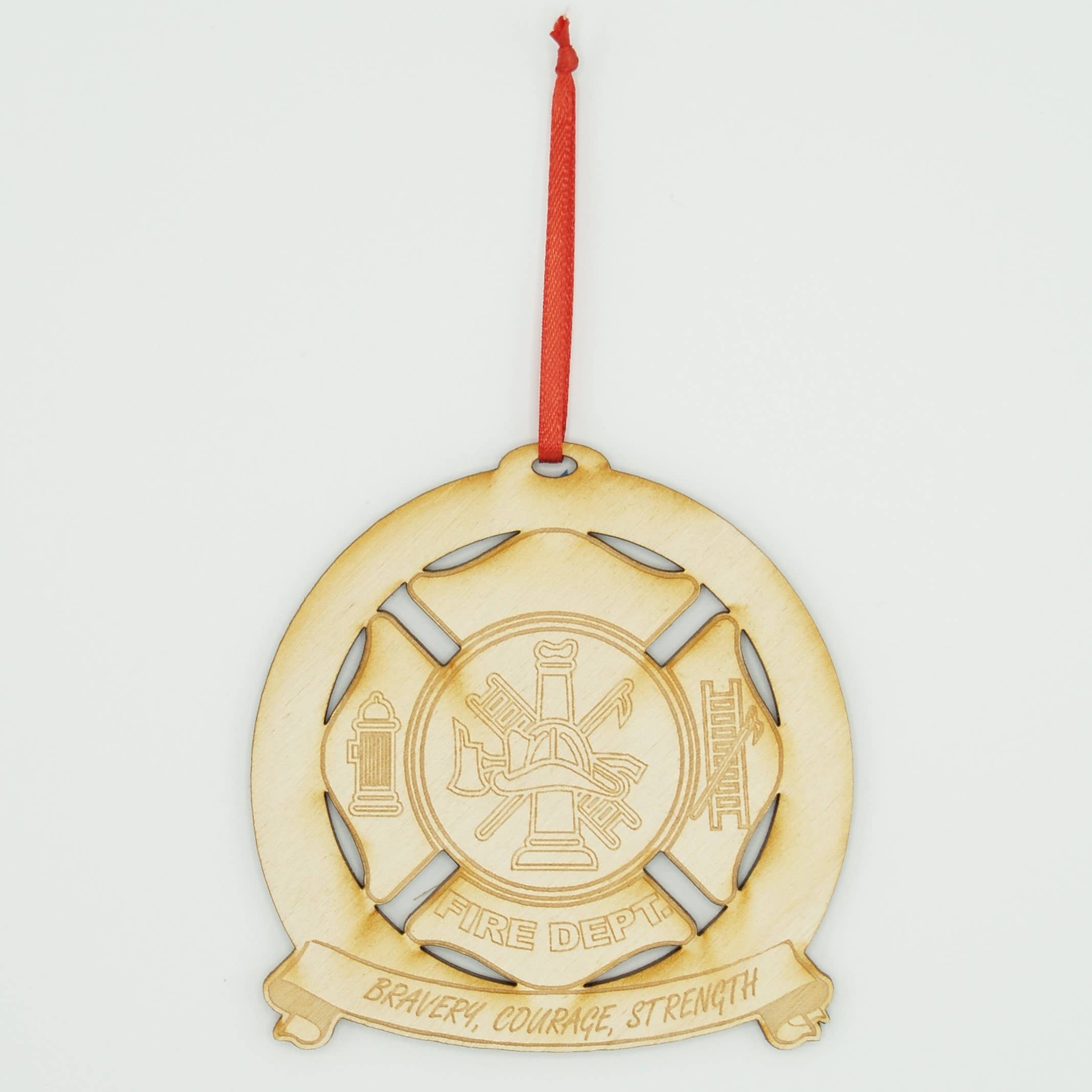 Rocket Laser Graphics - Wholesale Ornament - Fire Department Ornament1