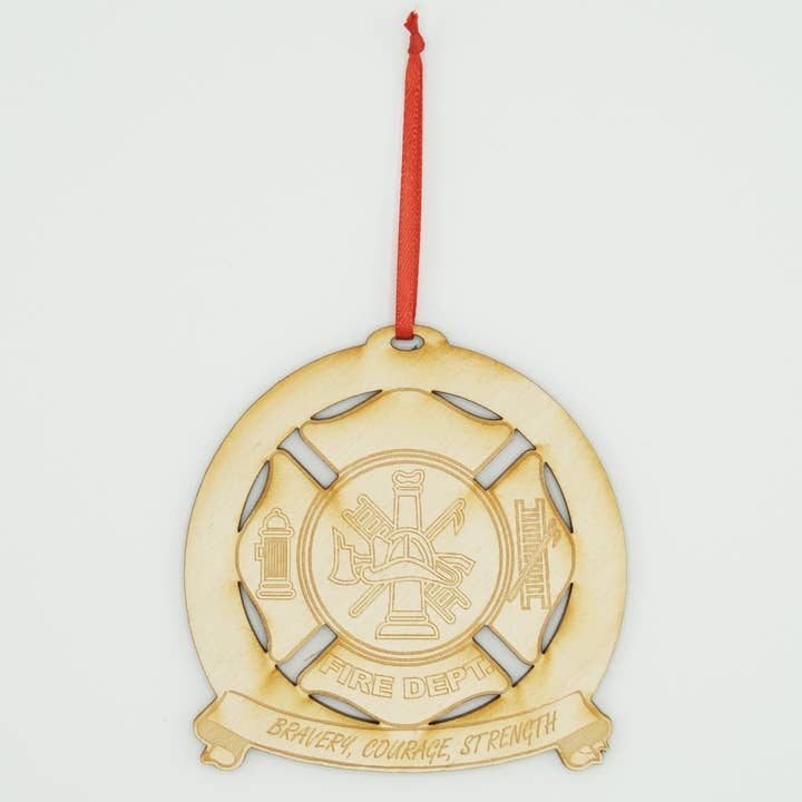 Rocket Laser Graphics - Wholesale Ornament - Fire Department Ornament1