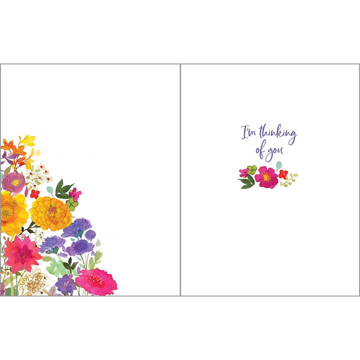GINA B DESIGNS - Wholesale Thinking of You Card - Thinking of You Greeting Card - Zinnea Mix1