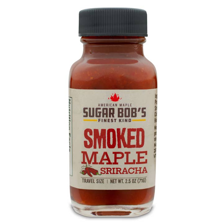 Smoked Maple Sriracha NET WT. 2.5oz for wholesale by Sugar Bob's Finest Kind