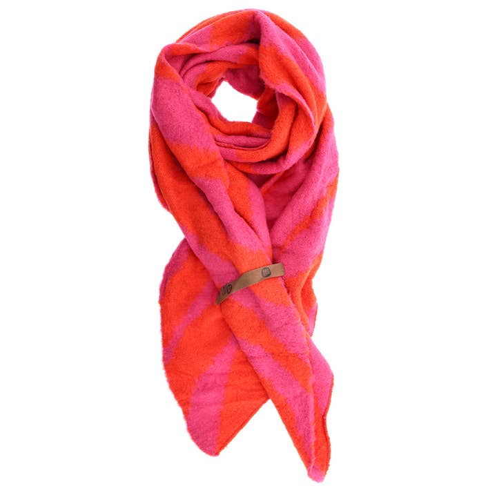 Scarf Fem Zebra Red Pink for wholesale by LOT83