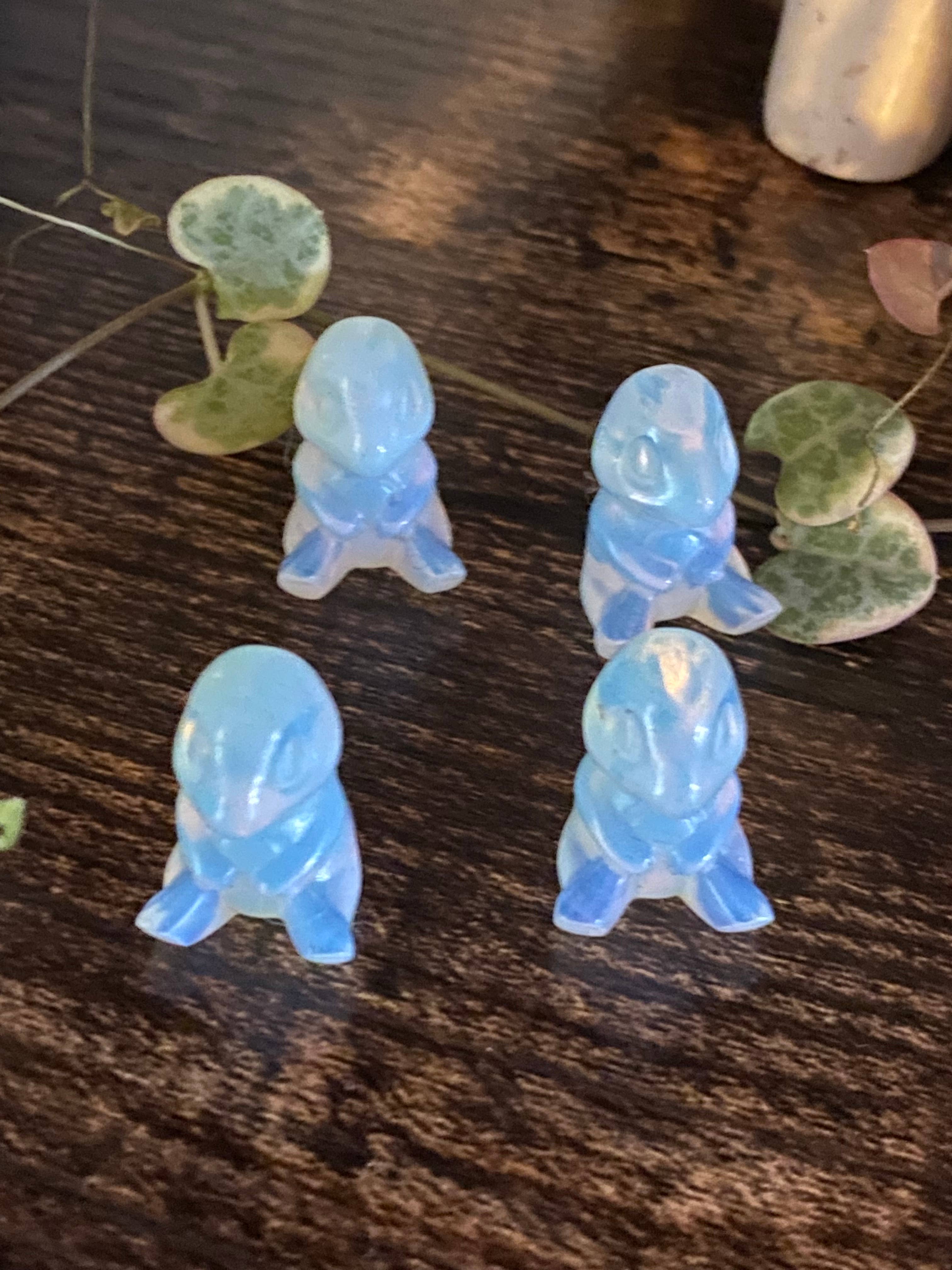 Moon River Designs - Wholesale Spiritual Stone/Crystal - Mini Crystal Charmander Carving Pokemon Opalite Obsidian1