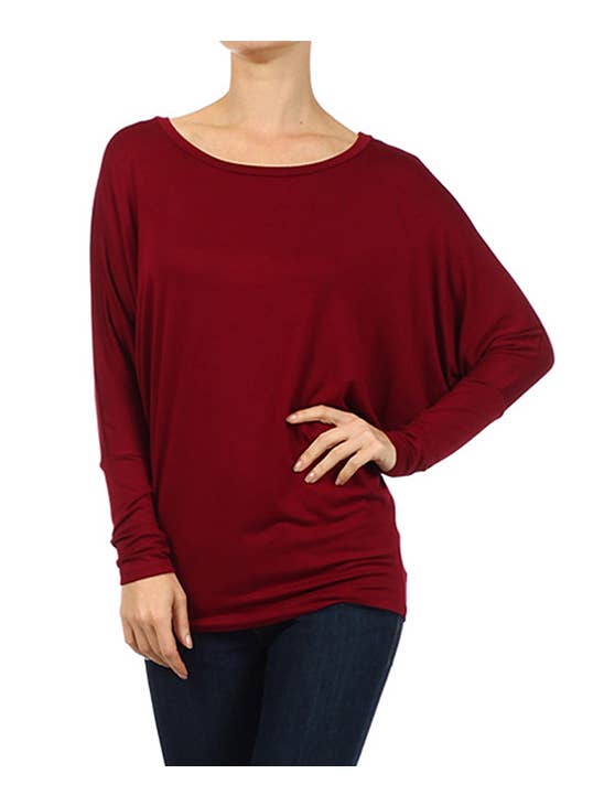 42POPS - Wholesale Knit Top - Women's - ..SI-584 PLUS SIZE Dolman sleeve top2