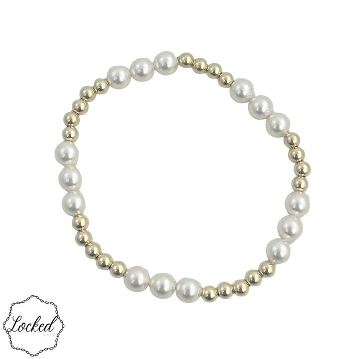 Gold Filled | Glass Pearl 38 for wholesale by Locked by Lula 'n' Lee