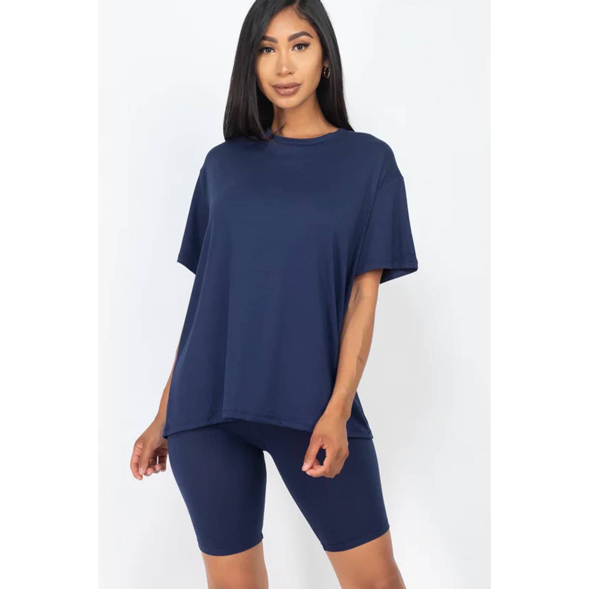 HiteJeans – wholesale Top & short set (NOT loungewear) – Women’s – TWO PIECE TOP BIKER SHORTS SET0