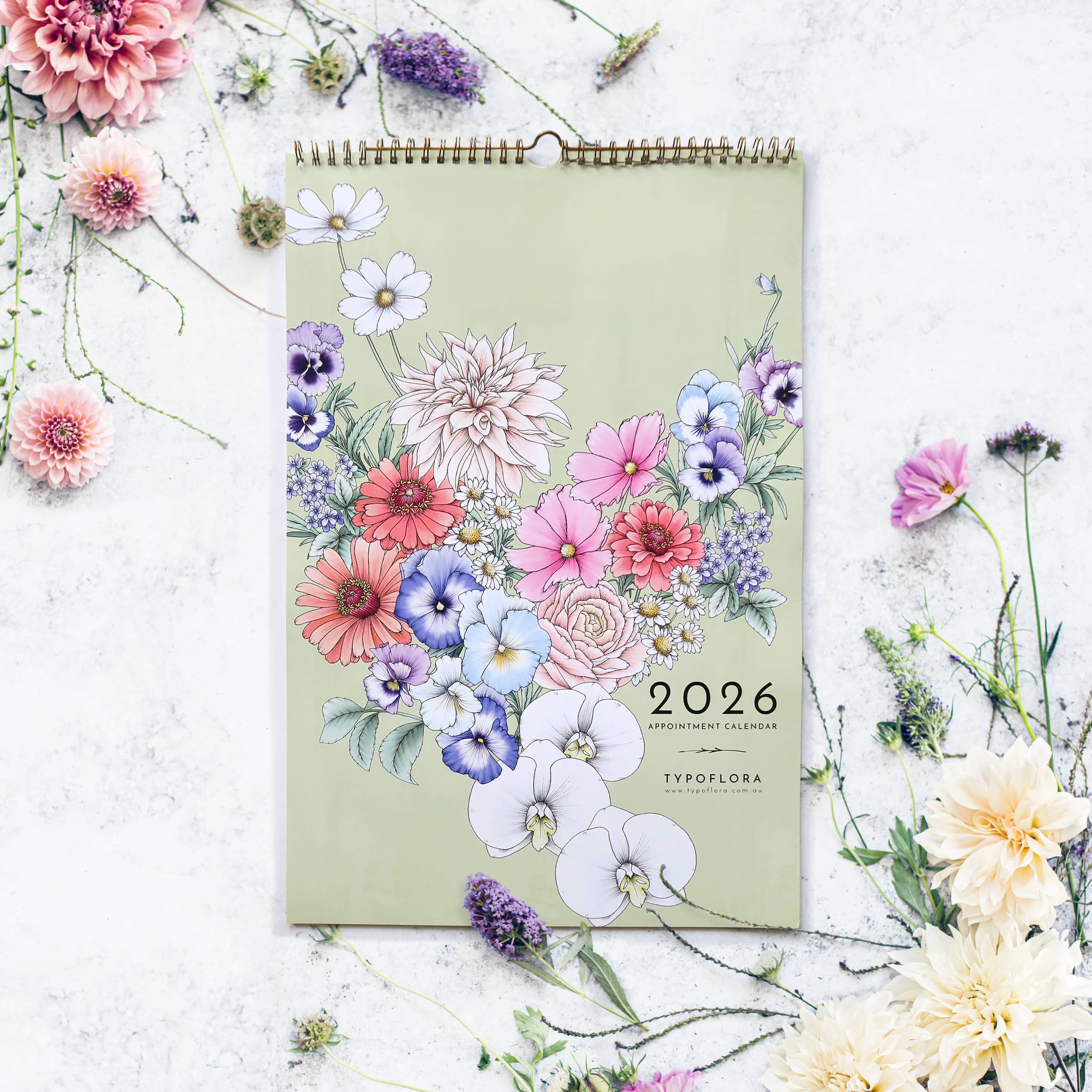 Typoflora – wholesale Kalender – 2026 ALLTID BLOMMOR AVTALSKALENDER1