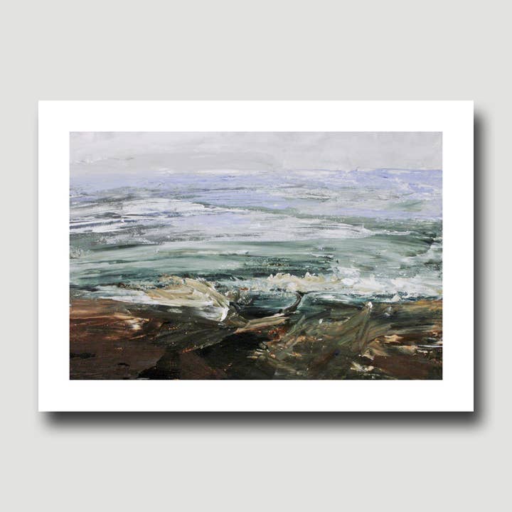 Fine Art For Small Spaces - Wholesale Art Print - Lake Erie Shore Waterscape Landscape Nature Art Mini Print