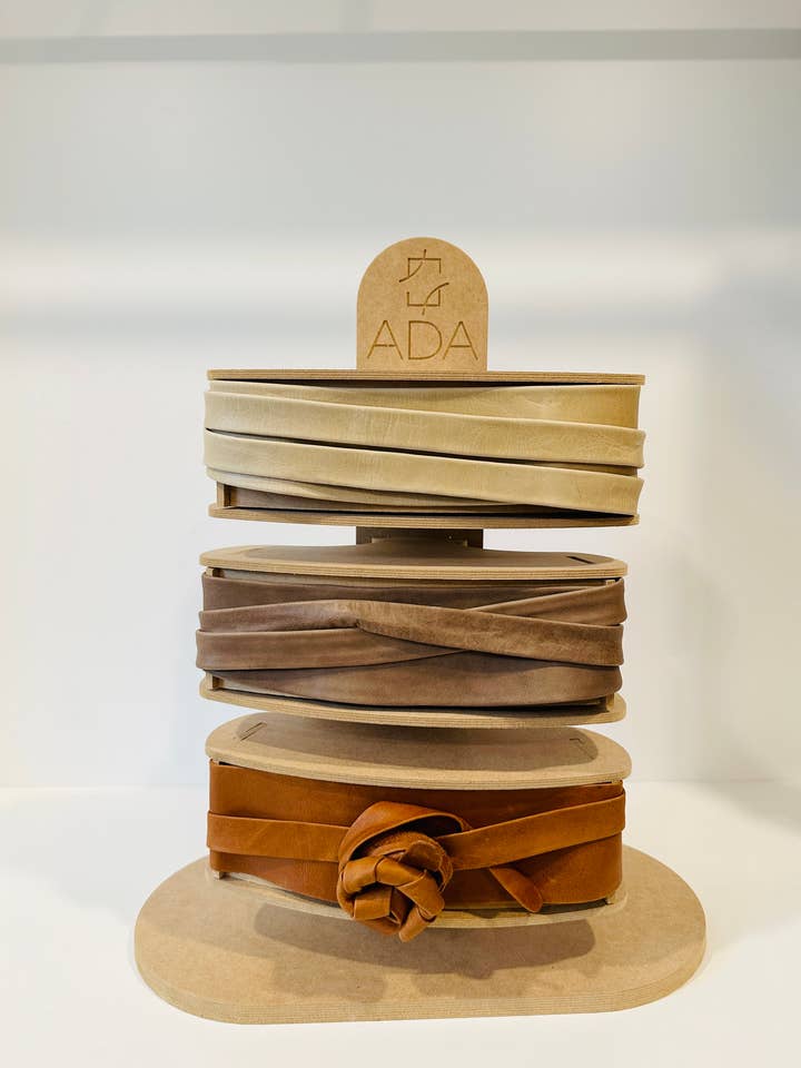 Wood Belt Display x 3 for wholesale by ADA Collection Belts