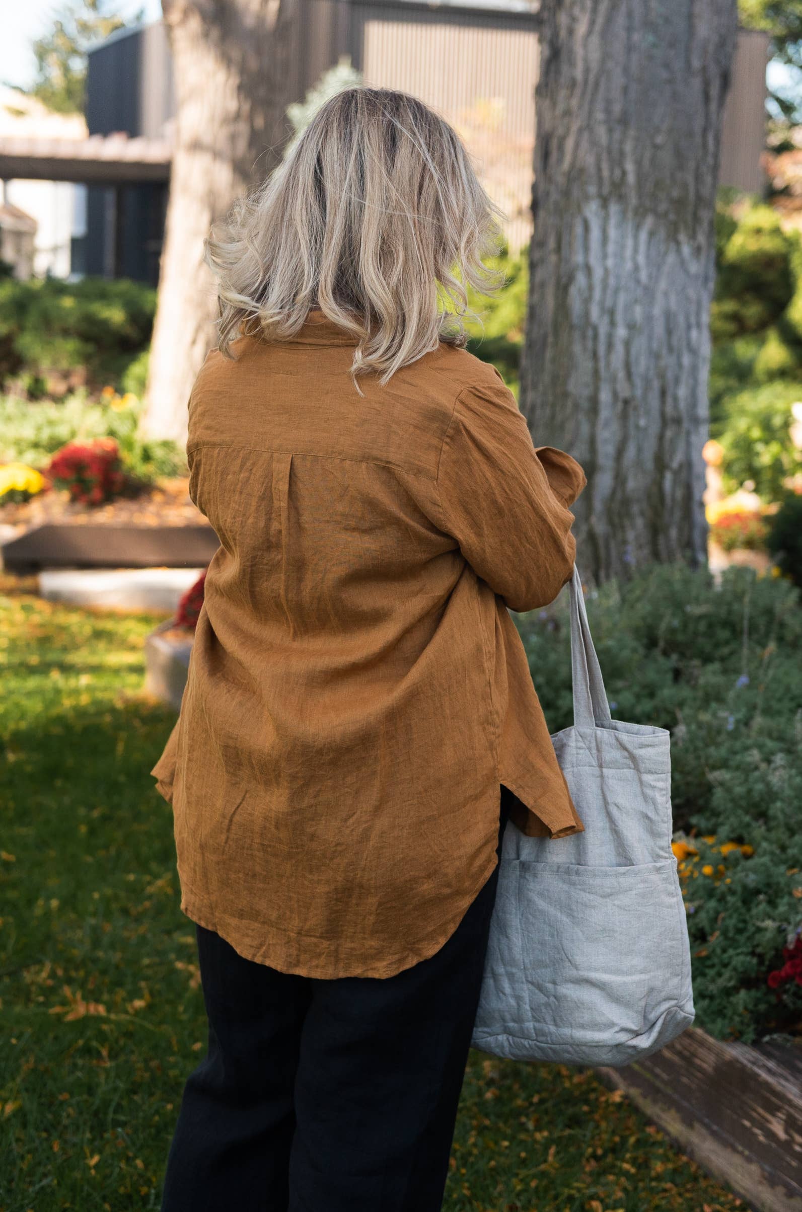 VIKOLINO - Wholesale Button Down Shirt - Women's - Linen Boyfriend Shirt2