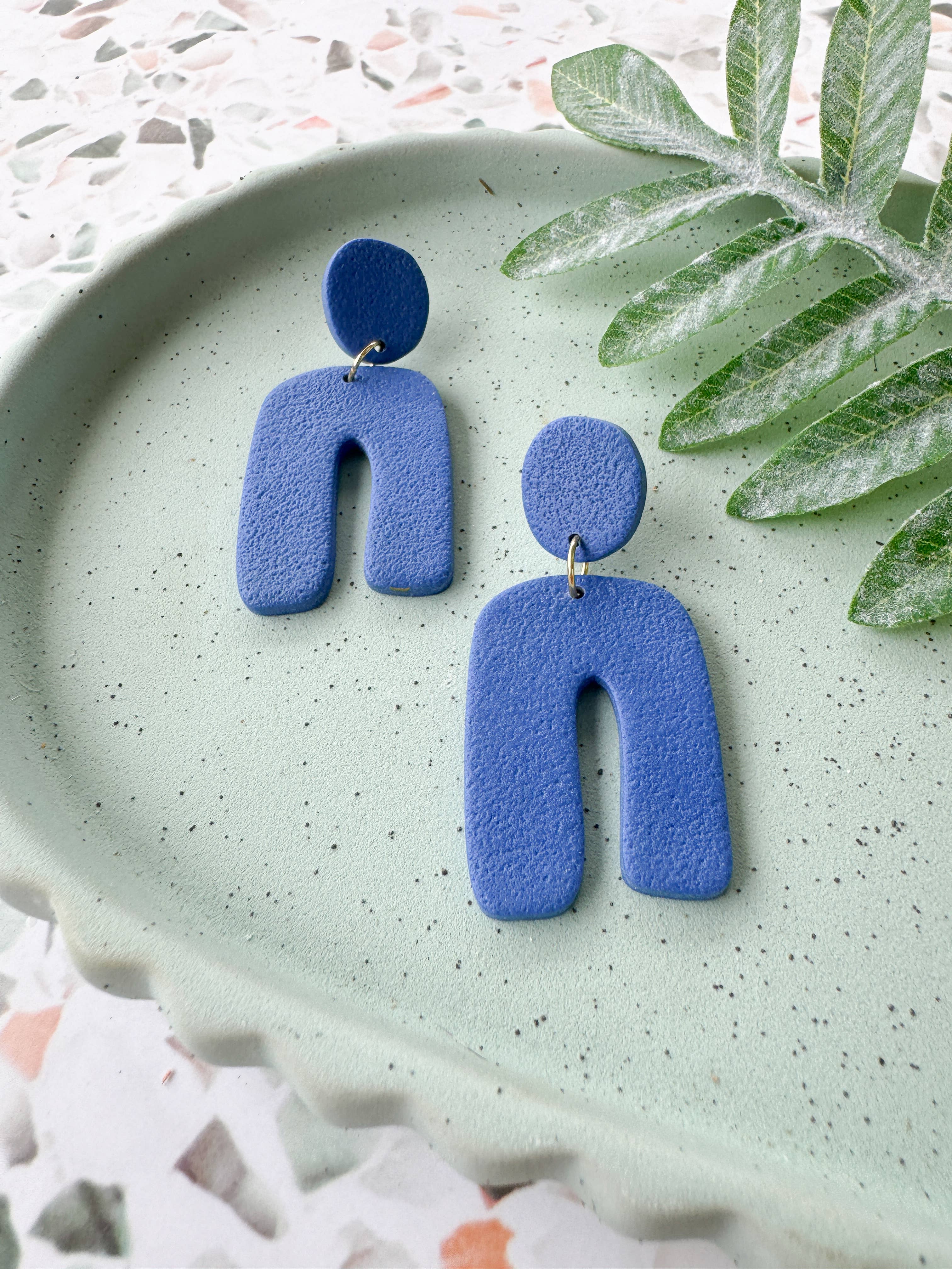Anam Cara Clay Goods - Wholesale Dangle Earrings - Organic Arch Drops-Polymer Clay Earrings0